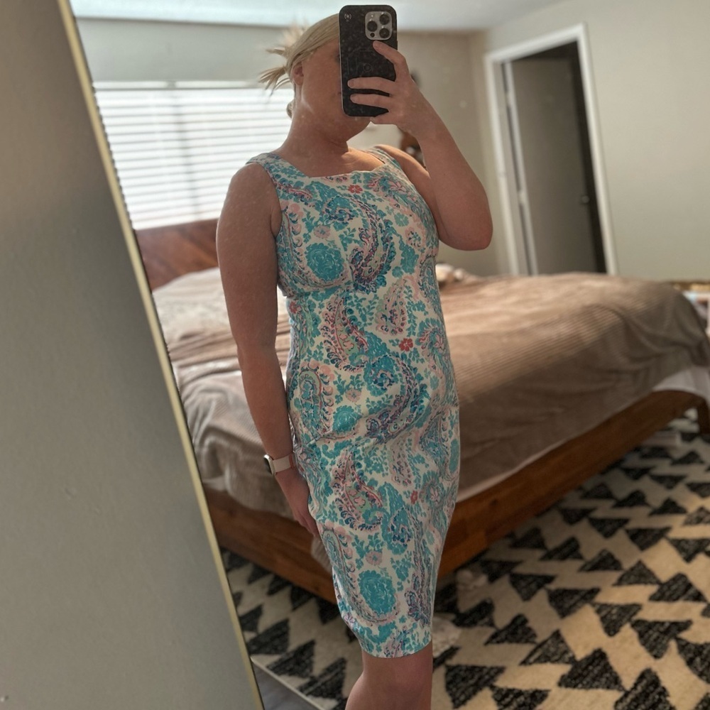 Talbots colorful paisley dress! Size 4